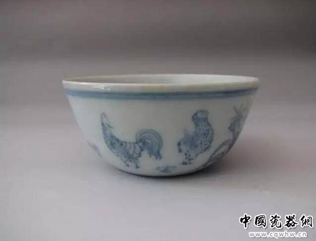 明成化 漏彩鸡缸杯 